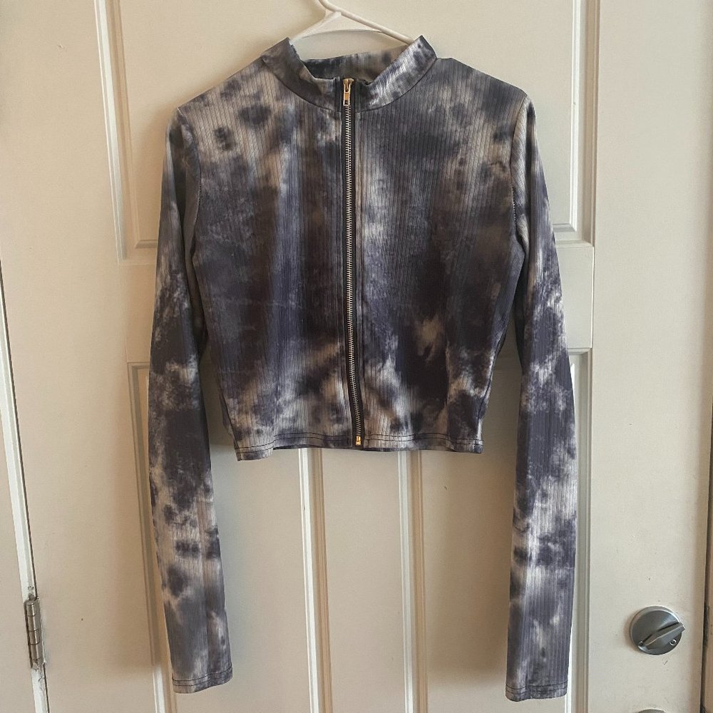 LONG SLEEVE CROP TOP JACKET LARGE